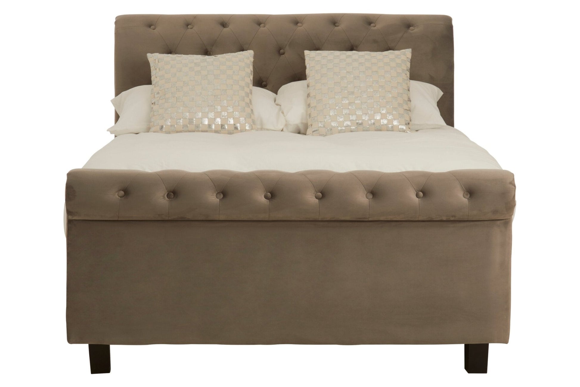 Orlando Grey Ottoman Double Bed | Luxury Home Accessories | Heulog Glow