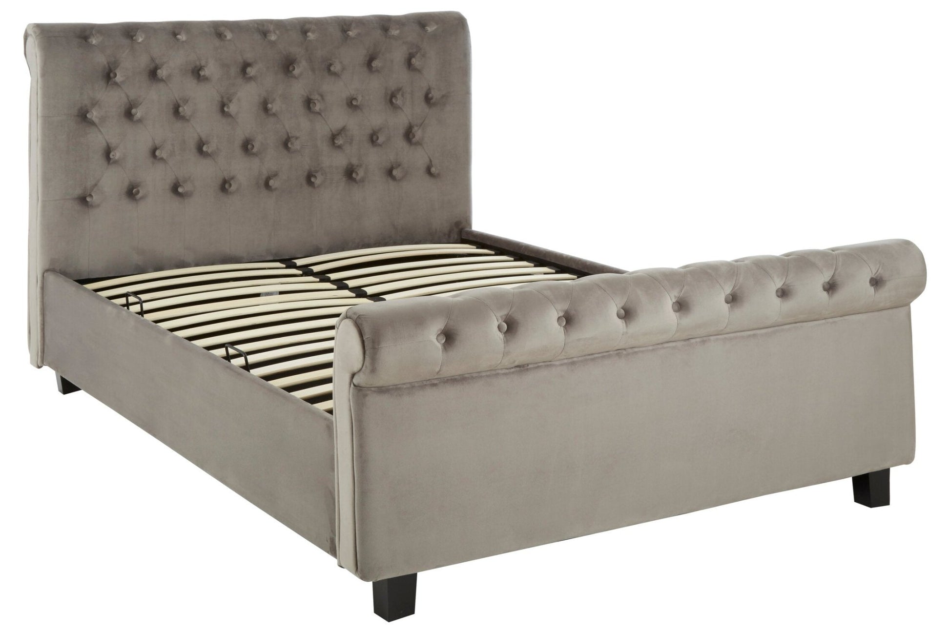 Orlando Grey Ottoman King Bed | Luxury Home Accessories | Heulog Glow