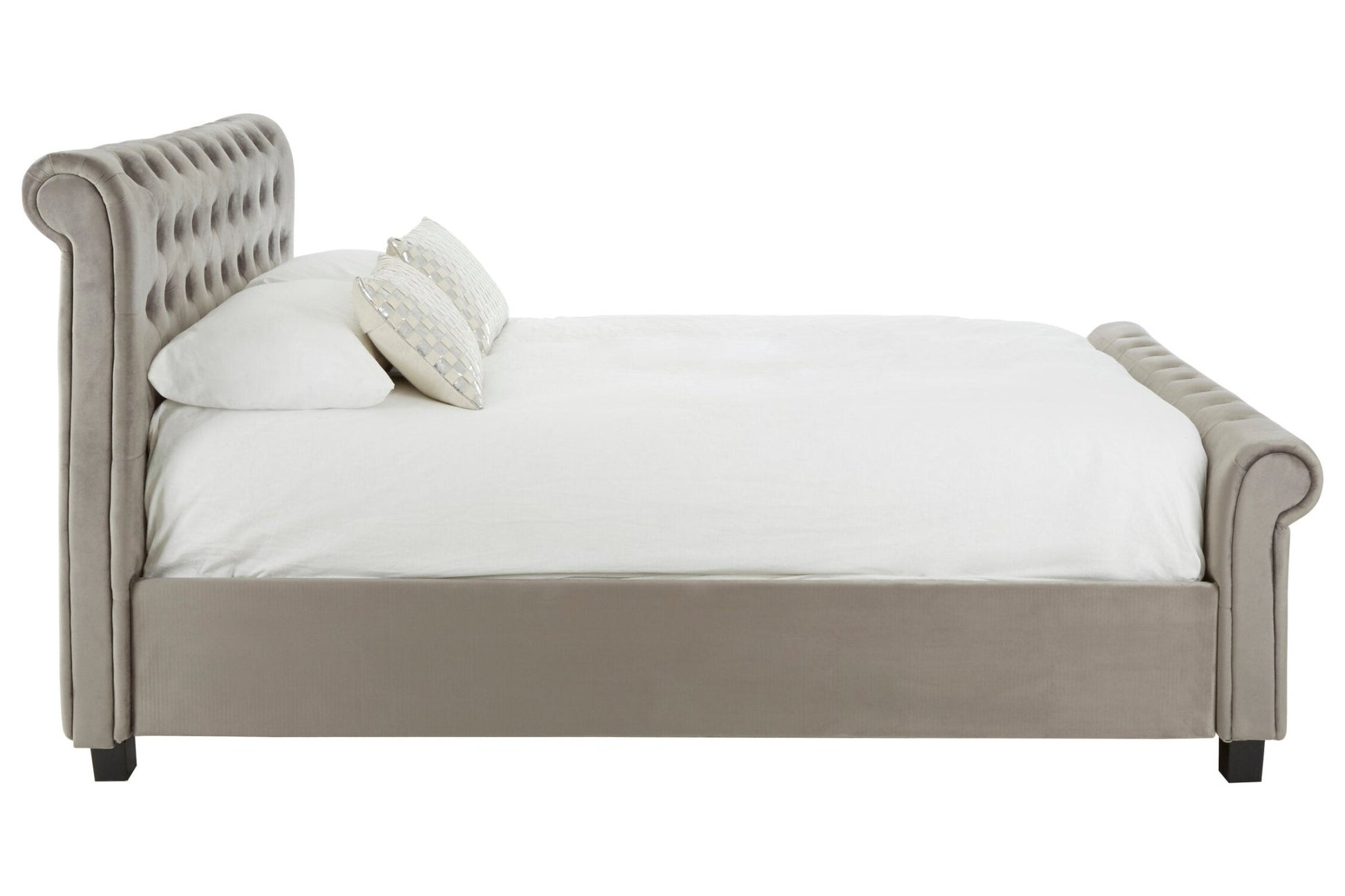 Orlando Grey Ottoman King Bed | Luxury Home Accessories | Heulog Glow