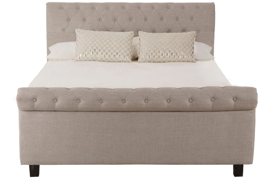 Orlando Light Grey Ottoman King Bed | Luxury Home Accessories | Heulog Glow