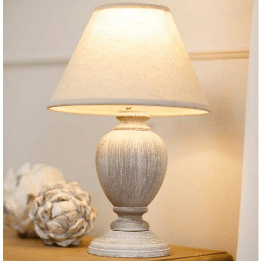 Otem Urn Table Lamp With Linen Shade | Luxury Home Accessories | Heulog Glow
