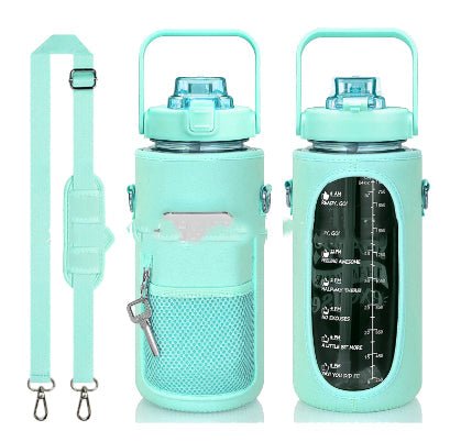 Outdoor Portable Travel With Scale Transparent Water Bottle Cup Set | Luxury Home Accessories | Heulog Glow