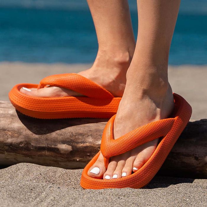 Outdoor Seaside Beach Thick Bottom Flip Flops | Luxury Home Accessories | Heulog Glow
