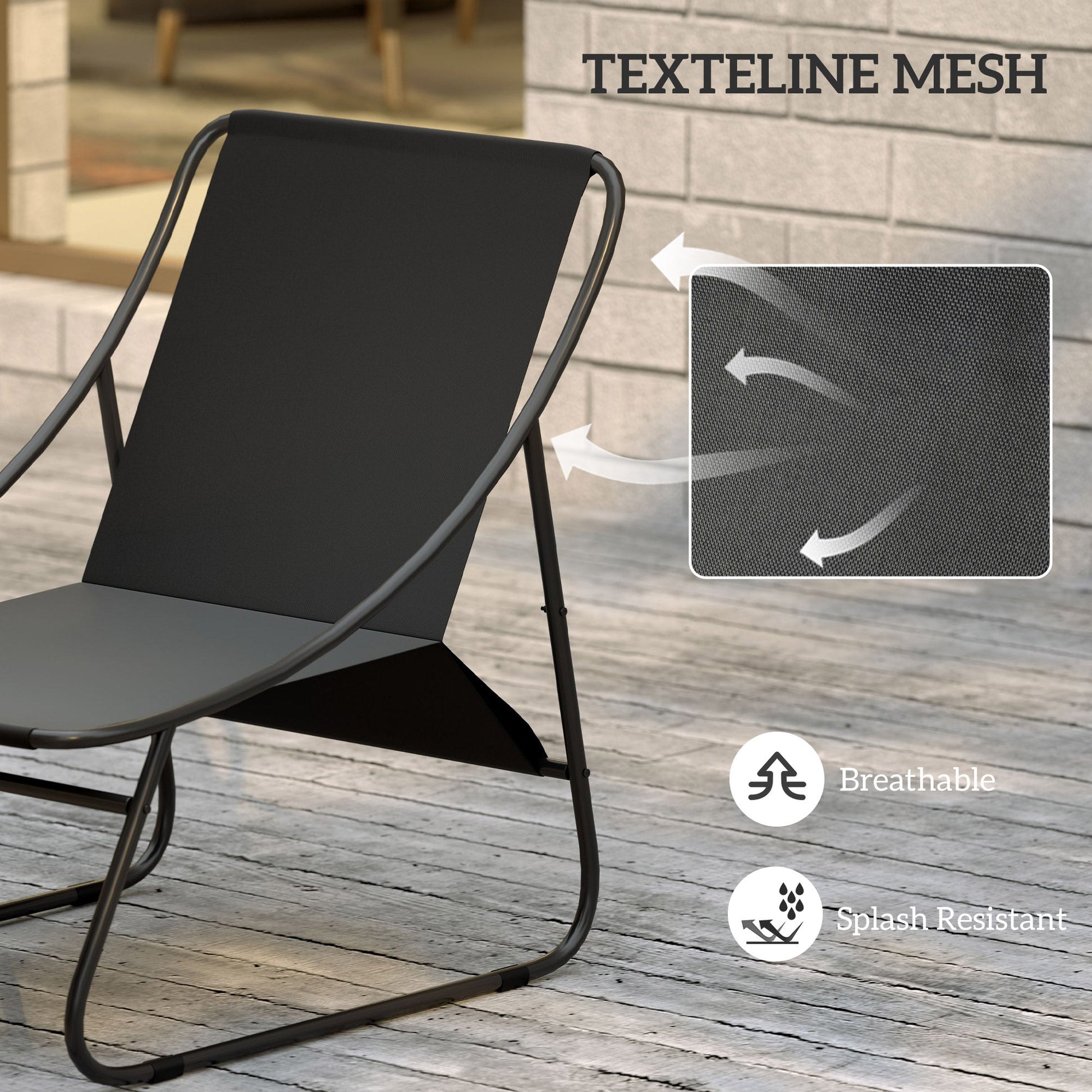 Outsunny 4 PC Garden Furniture Set with Loveseat, Chairs, Table | Luxury Home Accessories | Heulog Glow