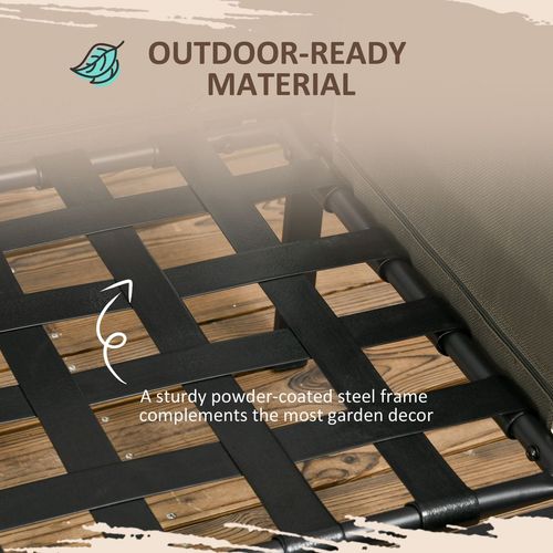 Outsunny 4 Piece Garden Furniture Set w/ Breathable Mesh Pocket, Light Grey | Luxury Home Accessories | Heulog Glow