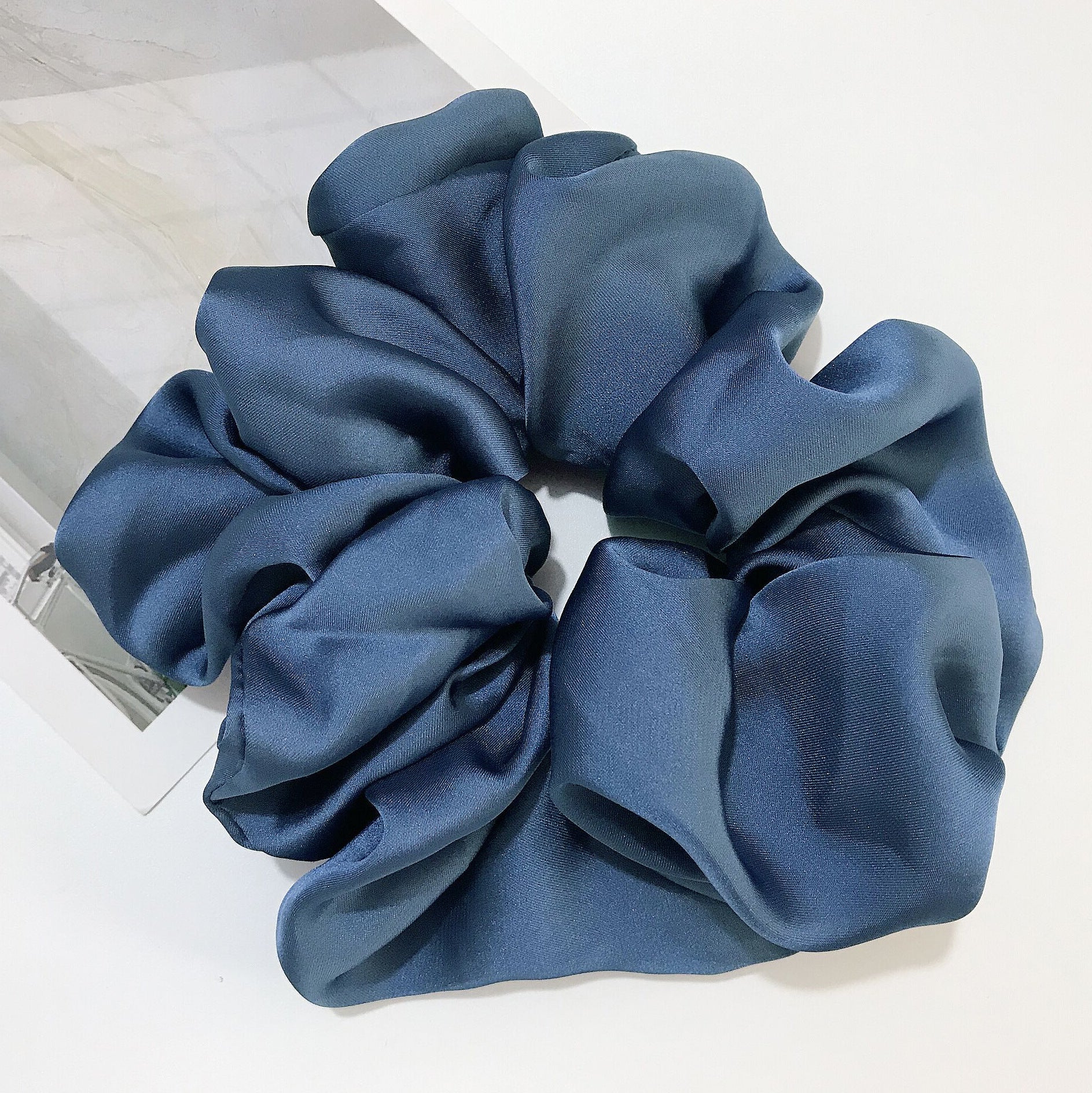 Oversized Smooth Satin Large Intestine Circle Hair Tie | Luxury Home Accessories | Heulog Glow