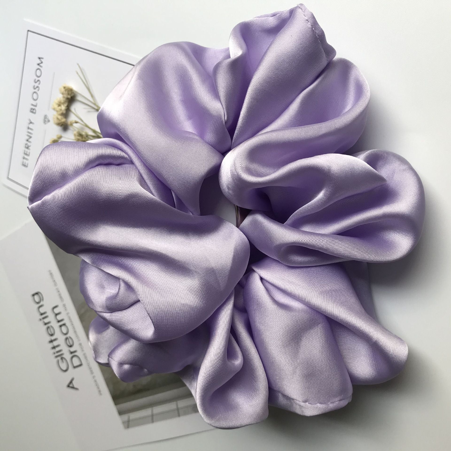 Oversized Smooth Satin Large Intestine Circle Hair Tie | Luxury Home Accessories | Heulog Glow