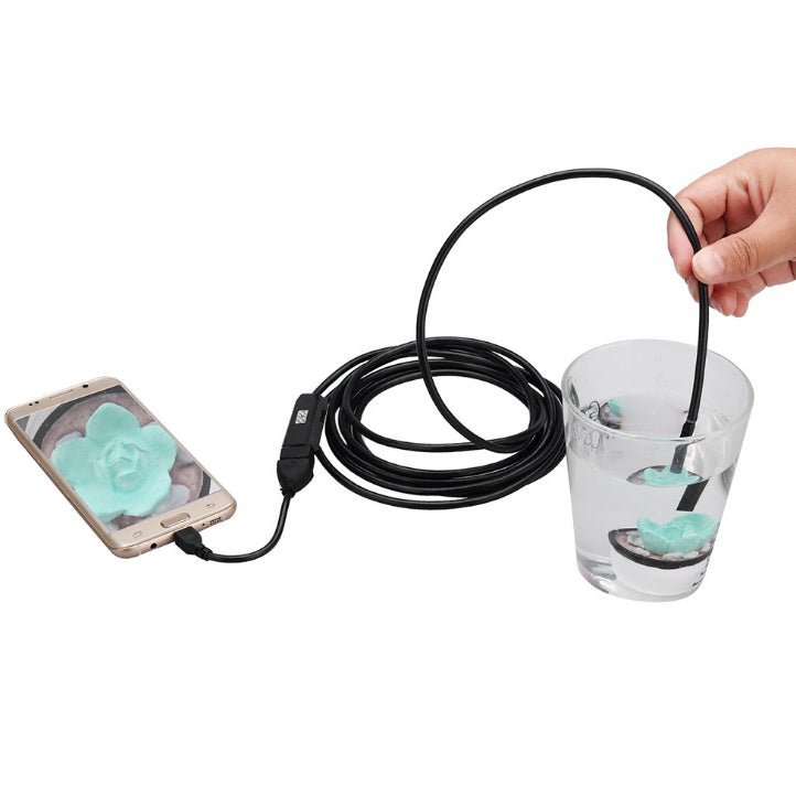 OWSOO 6 LED 7MM USB Endoscope Camera 5M Waterproof USB Wire Snake Tube Inspection Borescope For OTG Compatible Android Phones | Luxury Home Accessories | Heulog Glow