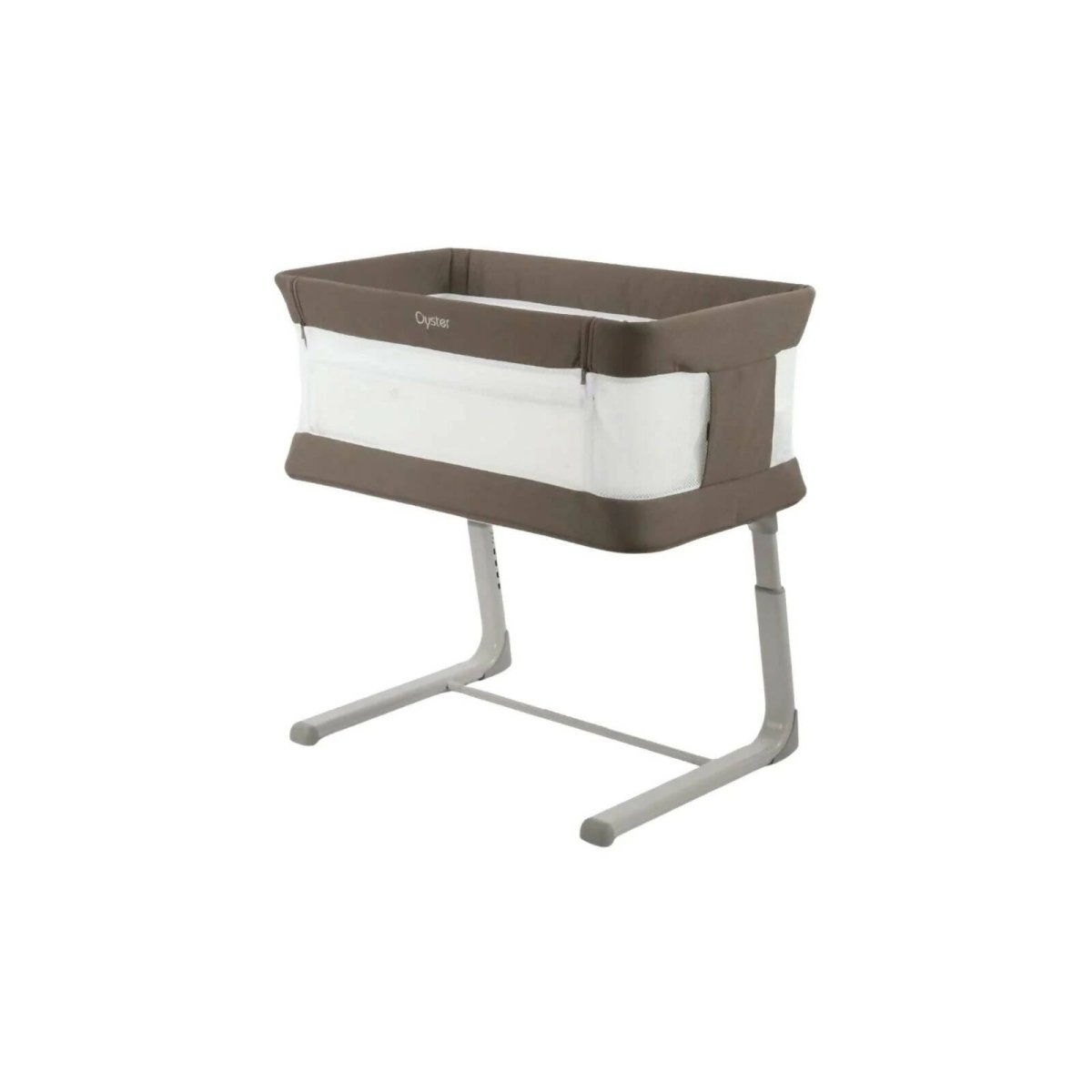 Oyster Wiggle Crib Co-Sleeper - Mink | Luxury Home Accessories | Heulog Glow