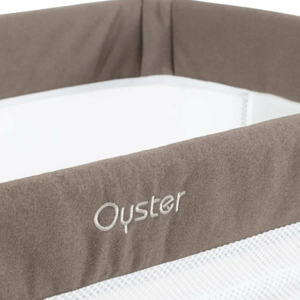 Oyster Wiggle Crib Co-Sleeper - Mink | Luxury Home Accessories | Heulog Glow