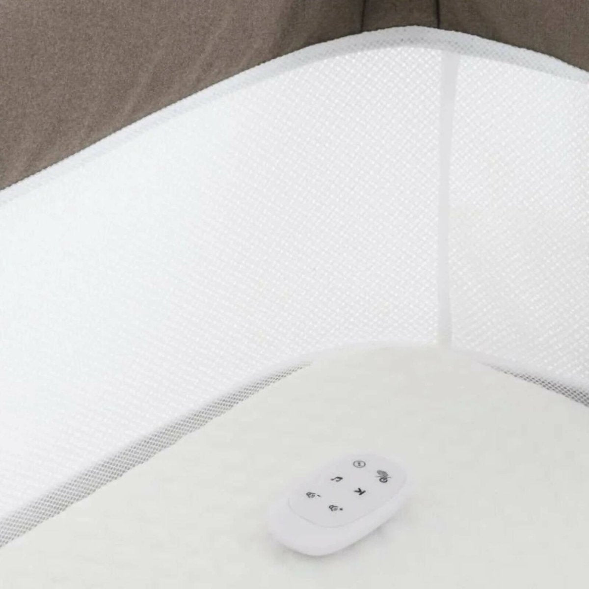 Oyster Wiggle Crib Co-Sleeper - Mink | Luxury Home Accessories | Heulog Glow