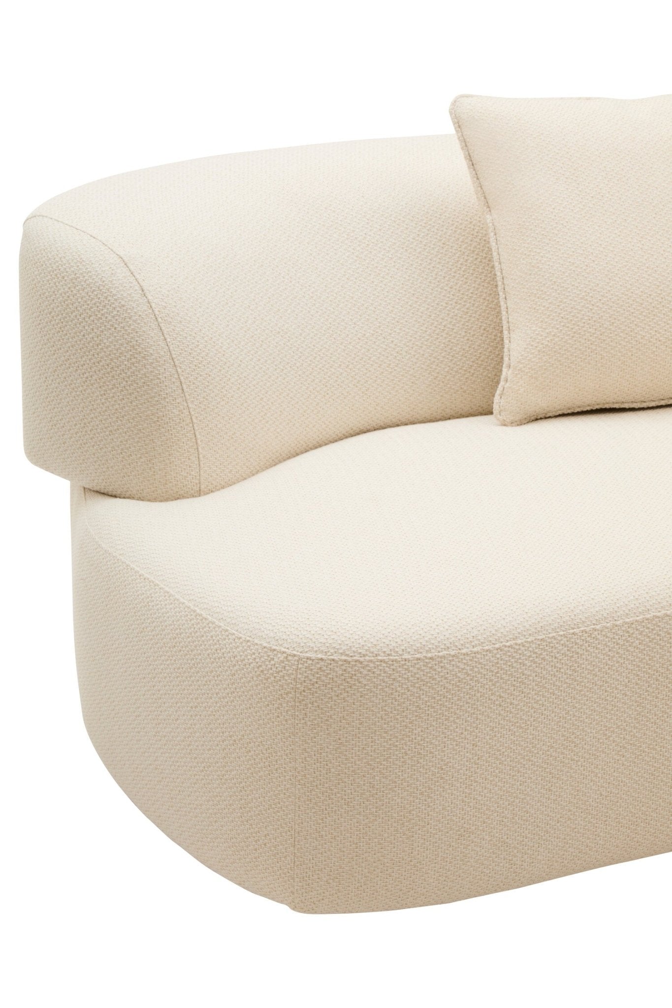 Ozzano Cream Linen 3 Seater Sofa | Luxury Home Accessories | Heulog Glow