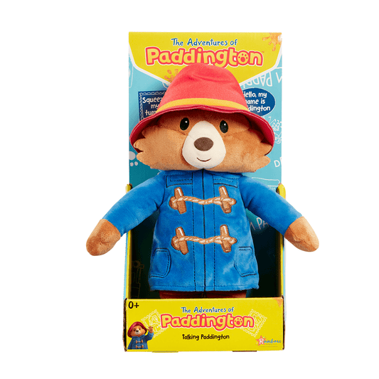 Paddington TV Bear Talking Soft Toy Teddy for Babies and Toddlers 25cm | Luxury Home Accessories | Heulog Glow