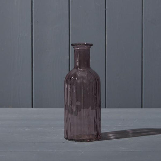 Amethyst Glass Bottle H19 x D7.5cm
