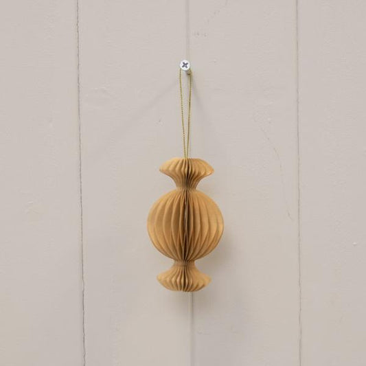 Set of 3 Caramel Candy Baubles
