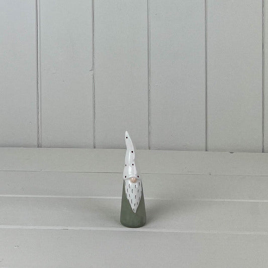 Light Green/White Ceramic Gonk Decoration L3.3xD3.3xH10.6cm  Weight-46g