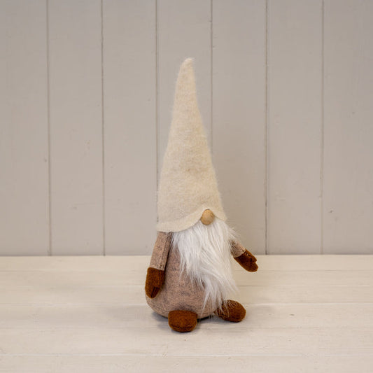 Tall Cream Wool Gonk