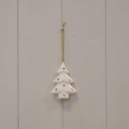 Glazed Ceramic Hanging Tree L5.1xW2.2xH7.7cm