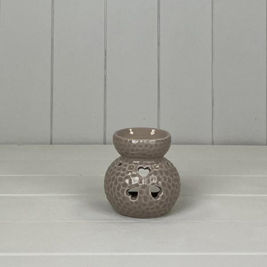 Mocha  Heart Oil Burner H9cm W9cm D8cm  Weight-178g