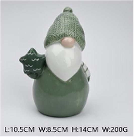 Large Nordic Green Gonk Holding Star