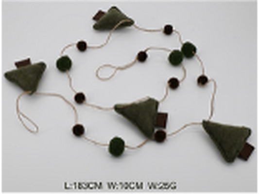 Felt Garland with Christmas Trees