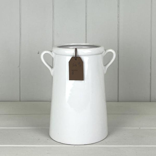 White vase 18cm
