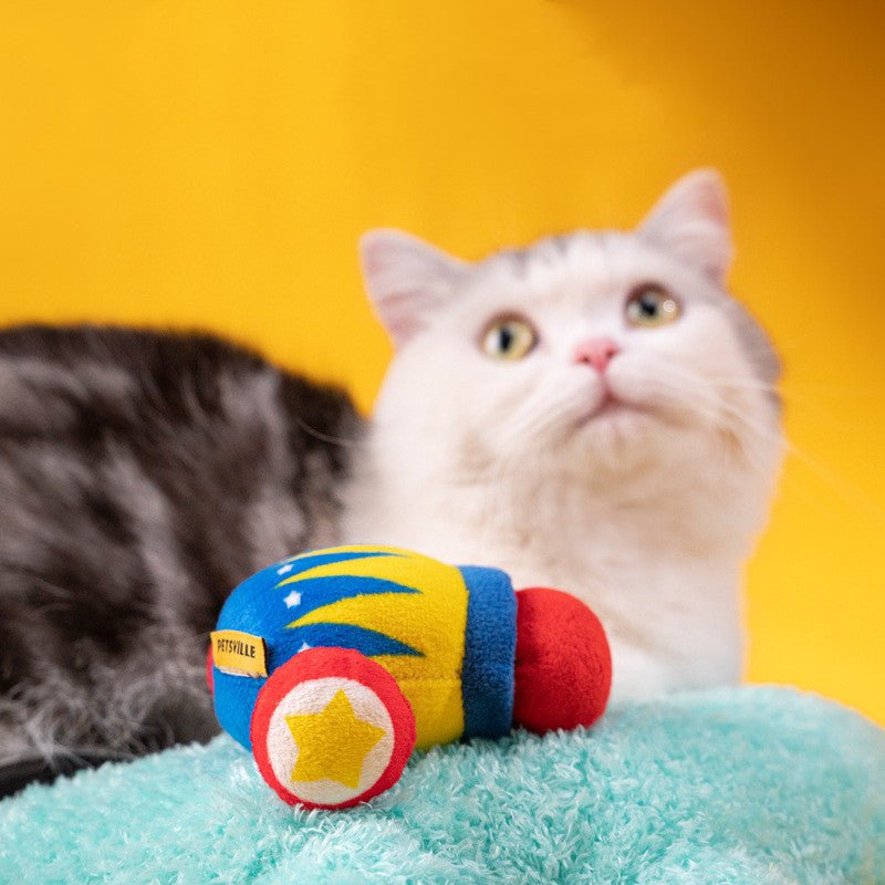 Pai Thinking Pet Toy Plush Vibration Molar Long Lasting Catnip Toy Cat Self-Hi Relieving Stuffy Interaction | Luxury Home Accessories | Heulog Glow