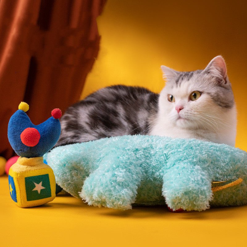 Pai Thinking Pet Toy Plush Vibration Molar Long Lasting Catnip Toy Cat Self-Hi Relieving Stuffy Interaction | Luxury Home Accessories | Heulog Glow