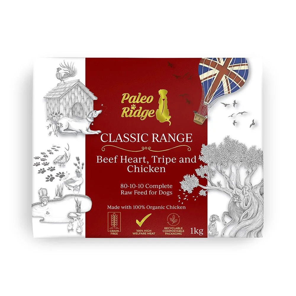 Paleo Ridge Classic Beef Heart Tripe and Chicken 1kg | Luxury Home Accessories | Heulog Glow