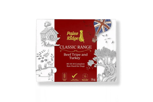 Paleo Ridge Classic Beef Tripe and Turkey 1kg | Luxury Home Accessories | Heulog Glow