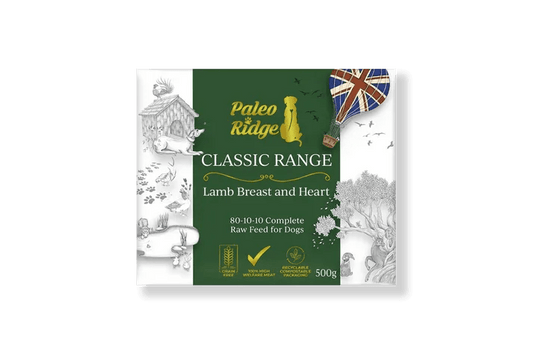 Paleo Ridge Classic Lamb Breast and Heart 500g | Luxury Home Accessories | Heulog Glow