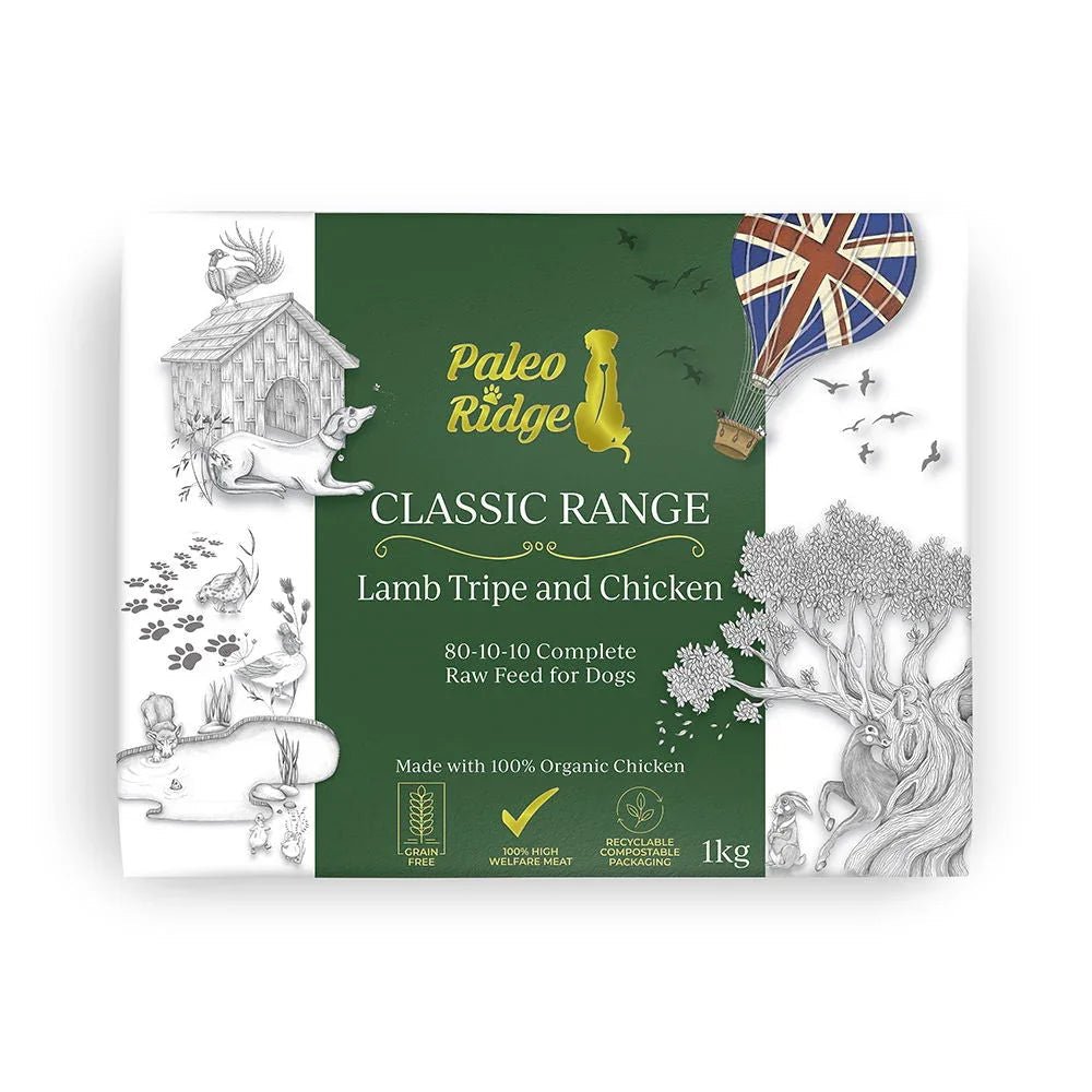 Paleo Ridge Classic Lamb Tripe and Chicken 1kg | Luxury Home Accessories | Heulog Glow