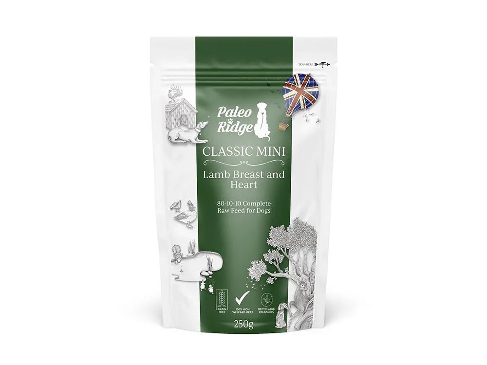Paleo Ridge Classic Mini Lamb Breast and Heart 250g | Luxury Home Accessories | Heulog Glow