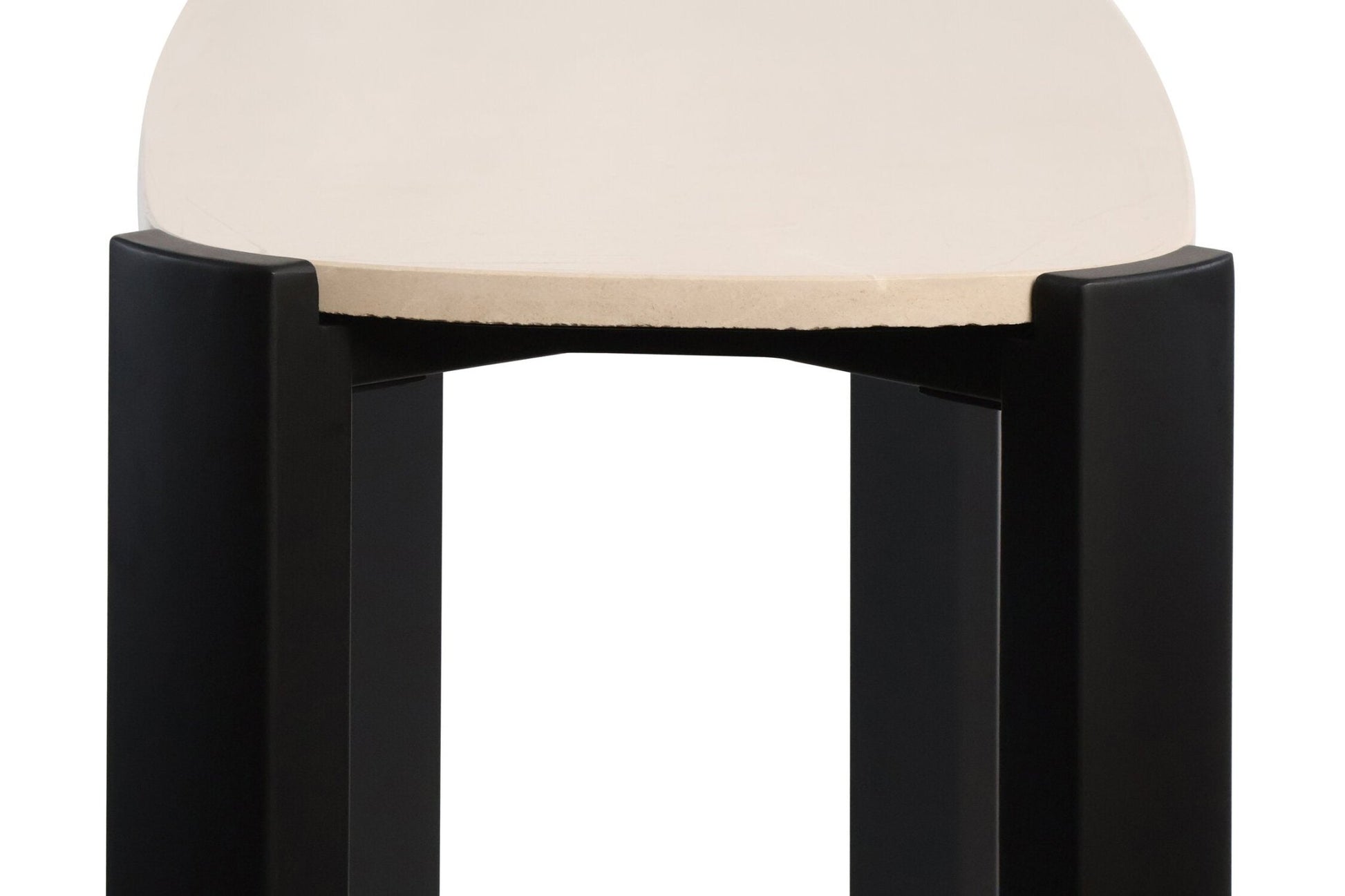 Palermo Cream Marble Top and Black Acacia Wood Console Table | Luxury Home Accessories | Heulog Glow