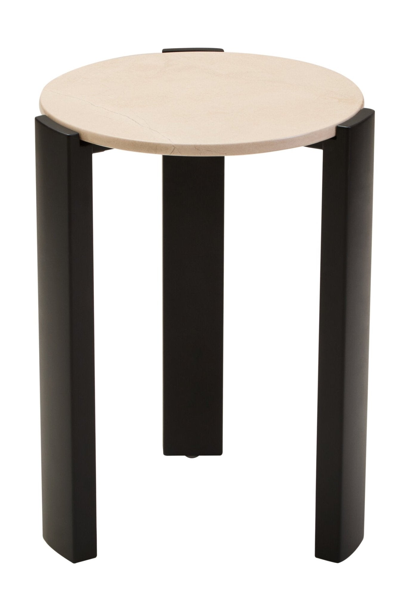 Palermo Cream Marble Top Round Side Table | Luxury Home Accessories | Heulog Glow