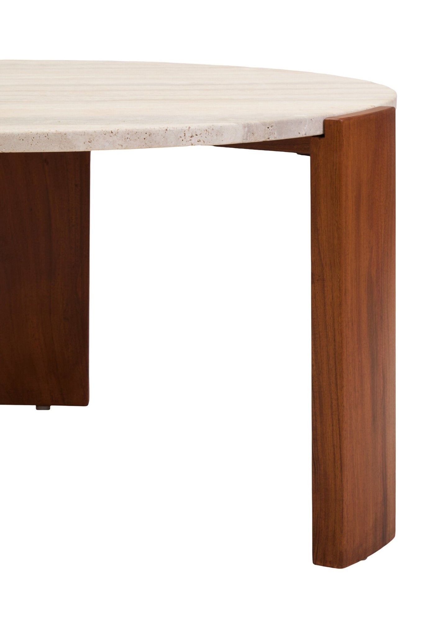 Palermo Round Travertine Top Large Coffee Table | Luxury Home Accessories | Heulog Glow
