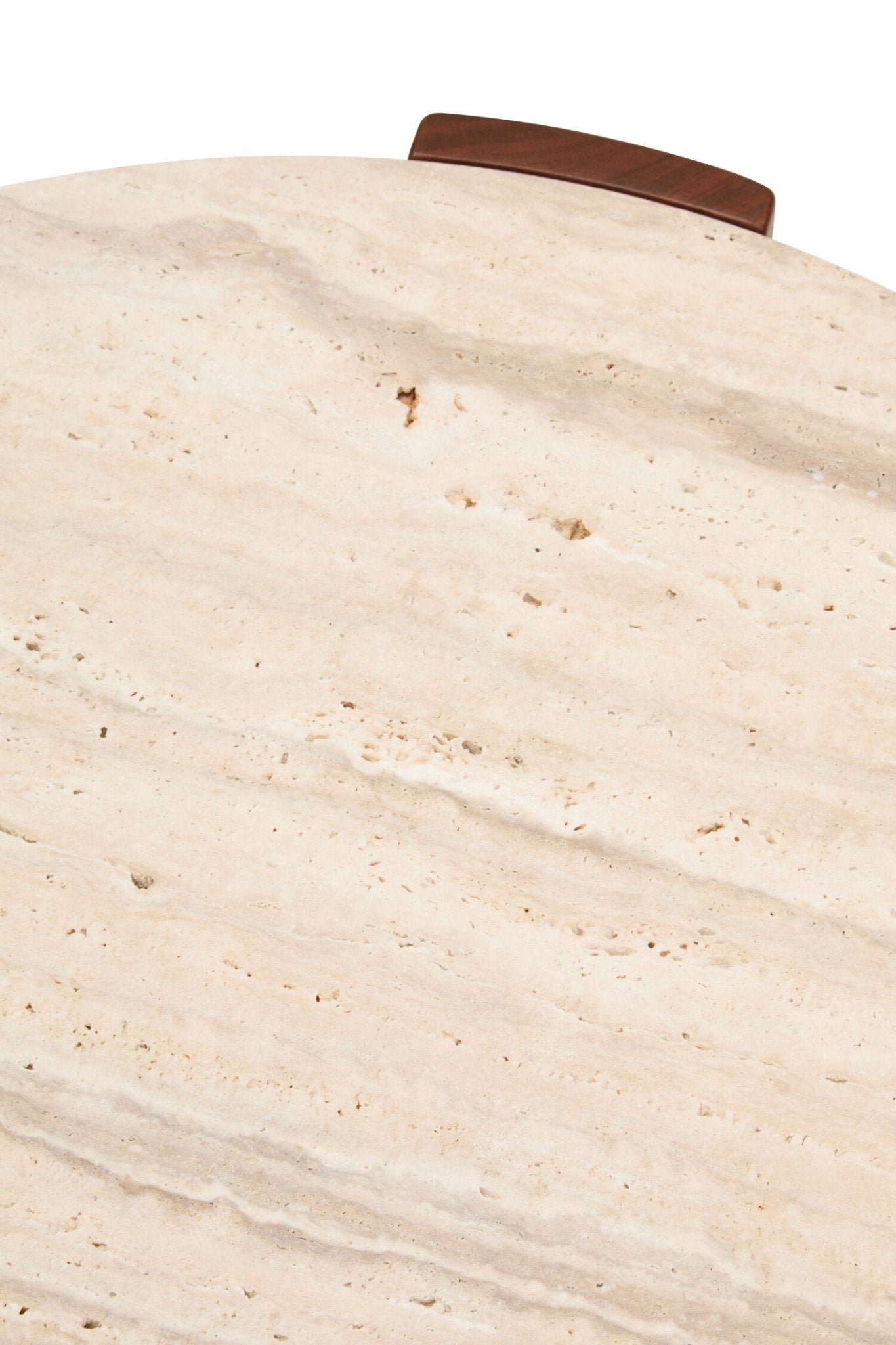 Palermo Round Travertine Top Small Coffee Table | Luxury Home Accessories | Heulog Glow