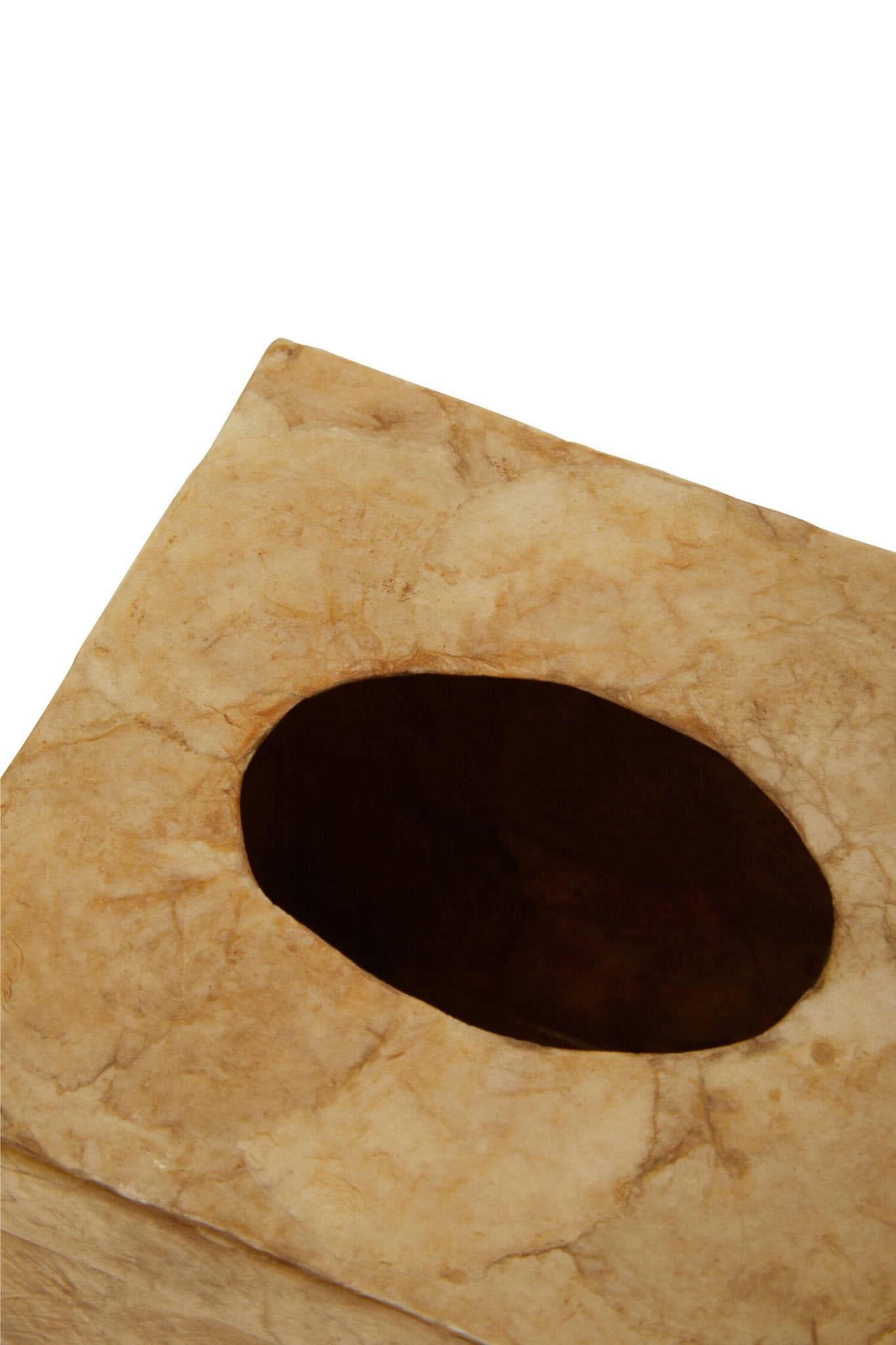 Palu Beige Seashell Square Tissue Box | Luxury Home Accessories | Heulog Glow