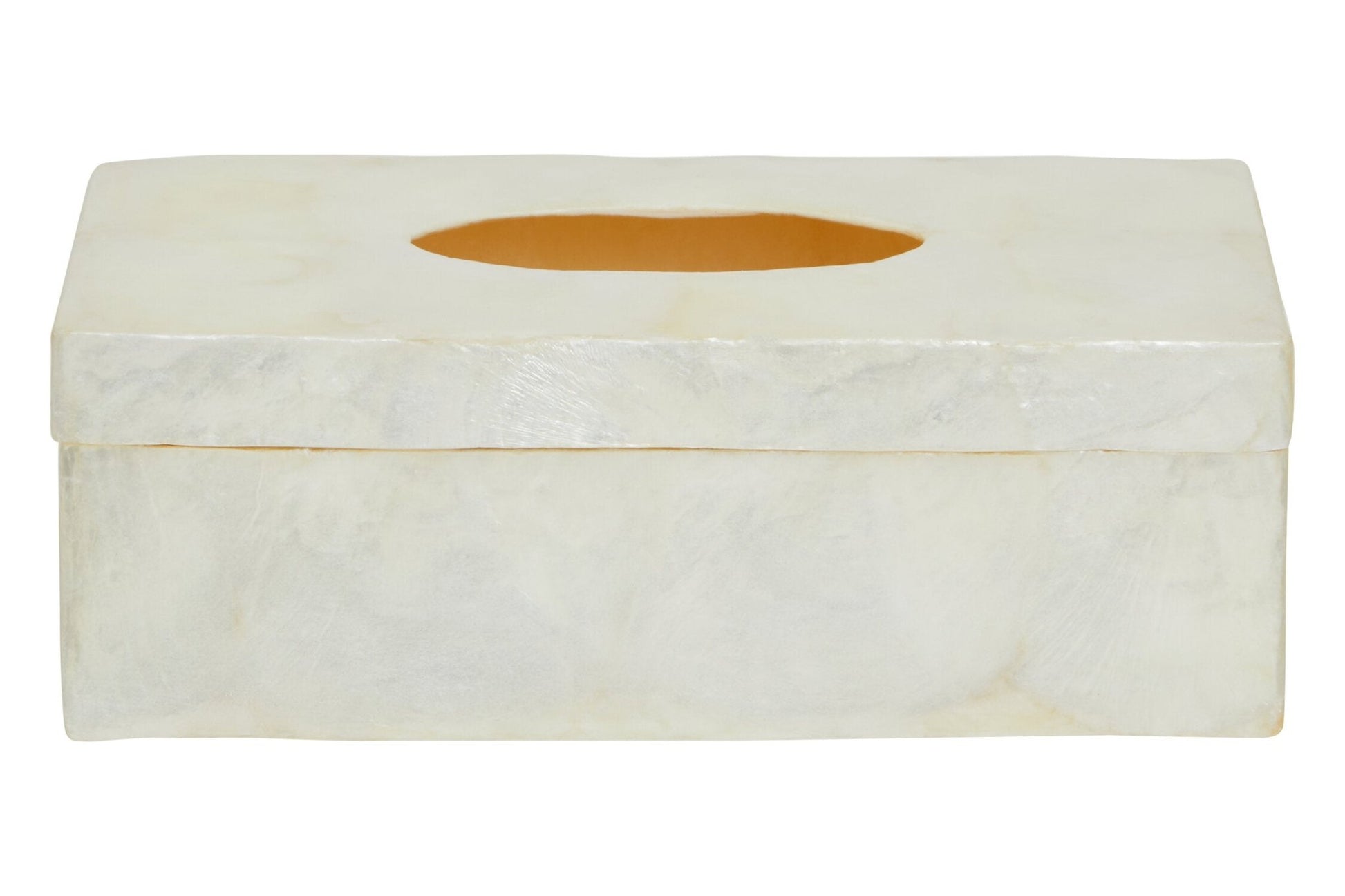 Palu White Sea Shell Tissue Box | Luxury Home Accessories | Heulog Glow