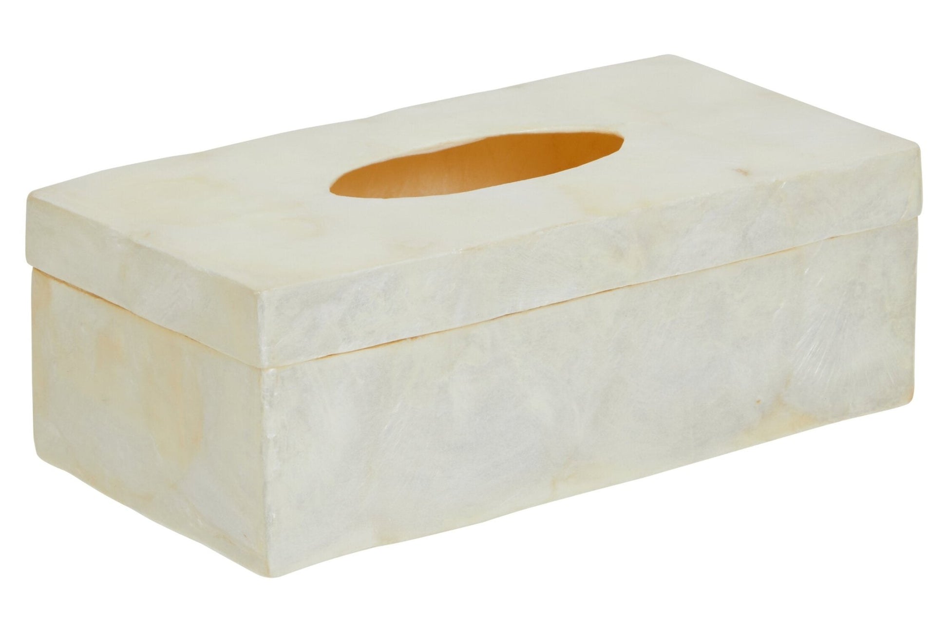 Palu White Sea Shell Tissue Box | Luxury Home Accessories | Heulog Glow
