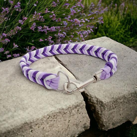 Parma Violets - Handmade Paracord Dog Collar | Luxury Home Accessories | Heulog Glow