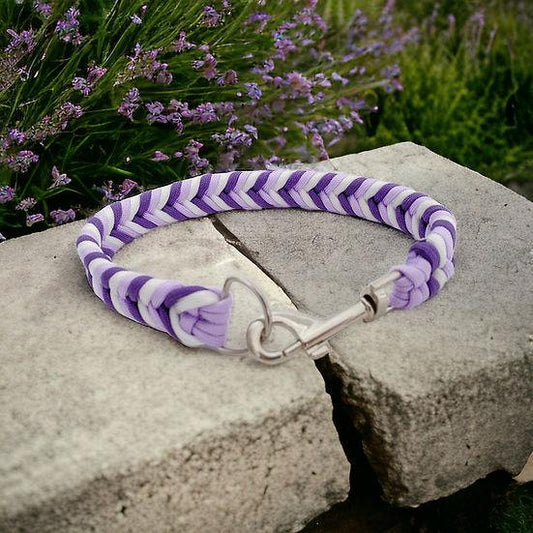 Parma Violets - Handmade Paracord Dog Collar | Luxury Home Accessories | Heulog Glow