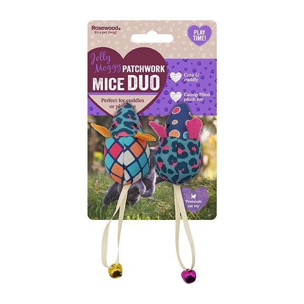 Patchwork Mice Duo | Luxury Home Accessories | Heulog Glow