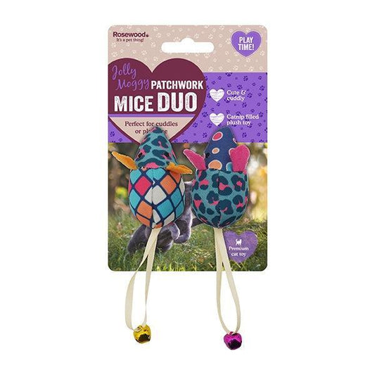 Patchwork Mice Duo | Luxury Home Accessories | Heulog Glow