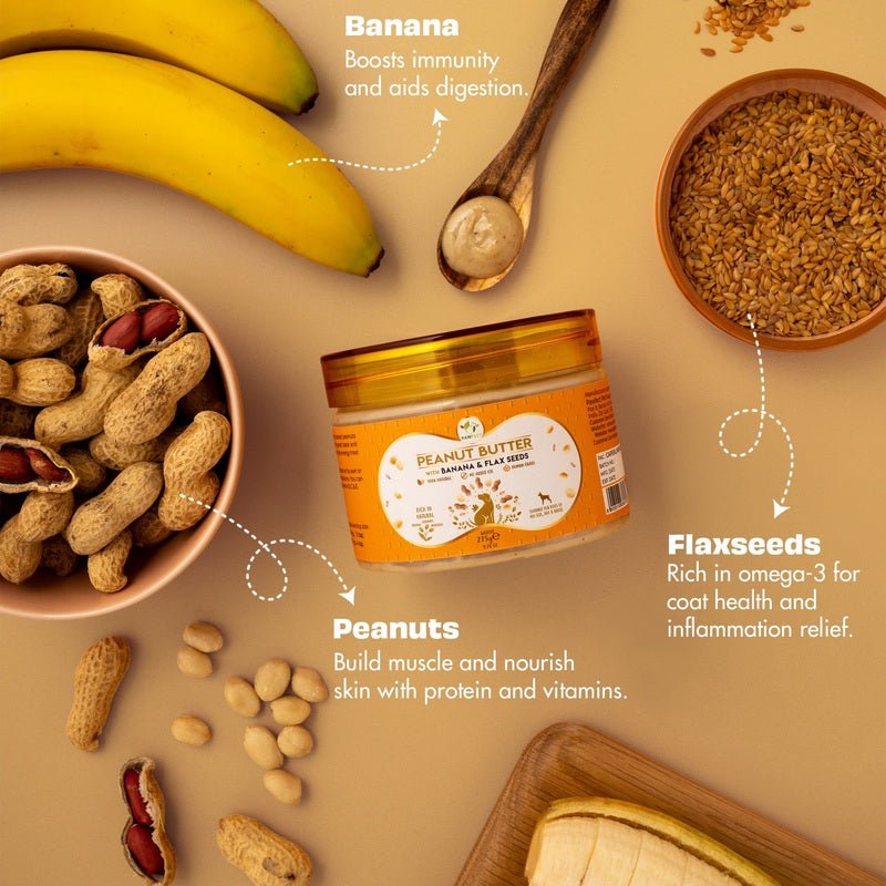 Pawfect Peanut Butter with Banana & Flaxseeds 275g | Luxury Home Accessories | Heulog Glow