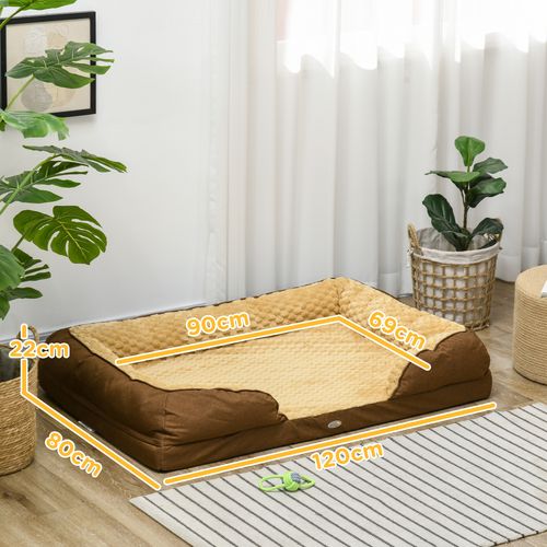 PawHut Dog Bed Calming Pet Bed Dog Mattress for Large Dogs - Brown | Luxury Home Accessories | Heulog Glow
