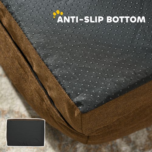 PawHut Dog Bed Calming Pet Bed Dog Mattress for Large Dogs - Brown | Luxury Home Accessories | Heulog Glow