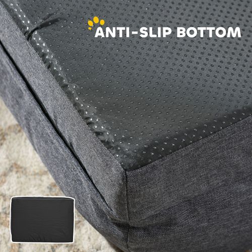 PawHut Dog Bed Calming Pet Bed Dog Mattress for Large Dogs - Charcoal Grey | Luxury Home Accessories | Heulog Glow