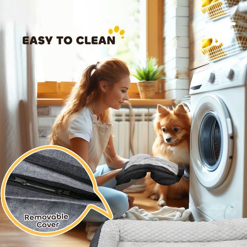 PawHut Dog Bed Calming Pet Bed Dog Mattress for Large Dogs - Charcoal Grey | Luxury Home Accessories | Heulog Glow
