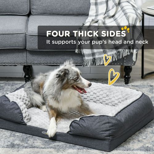 PawHut Dog Bed Calming Pet Bed Dog Mattress for Small Dogs | Luxury Home Accessories | Heulog Glow